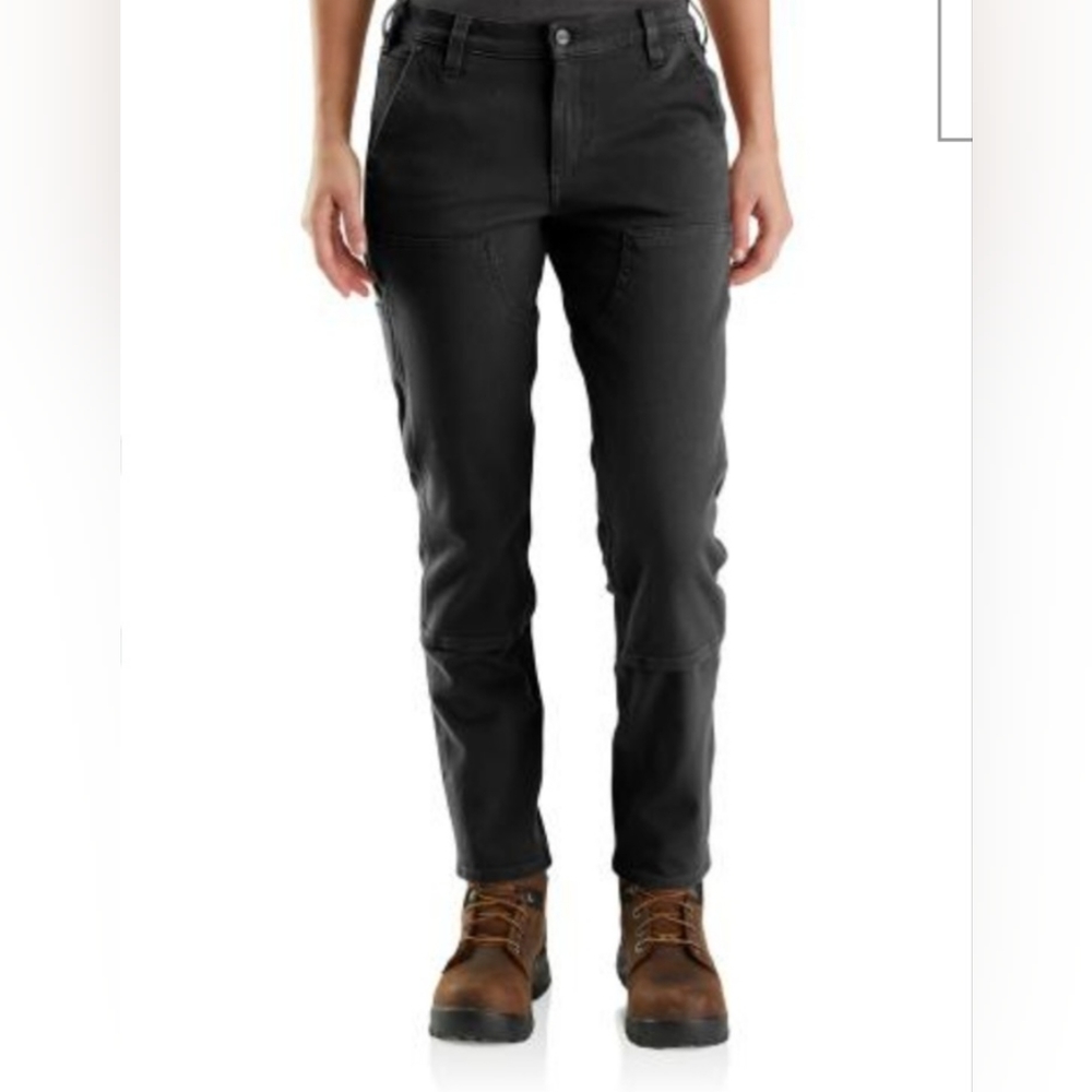 NWT Carhartt Women's Work Pants Style BN4296-W Size 10R & 12R ~ Black